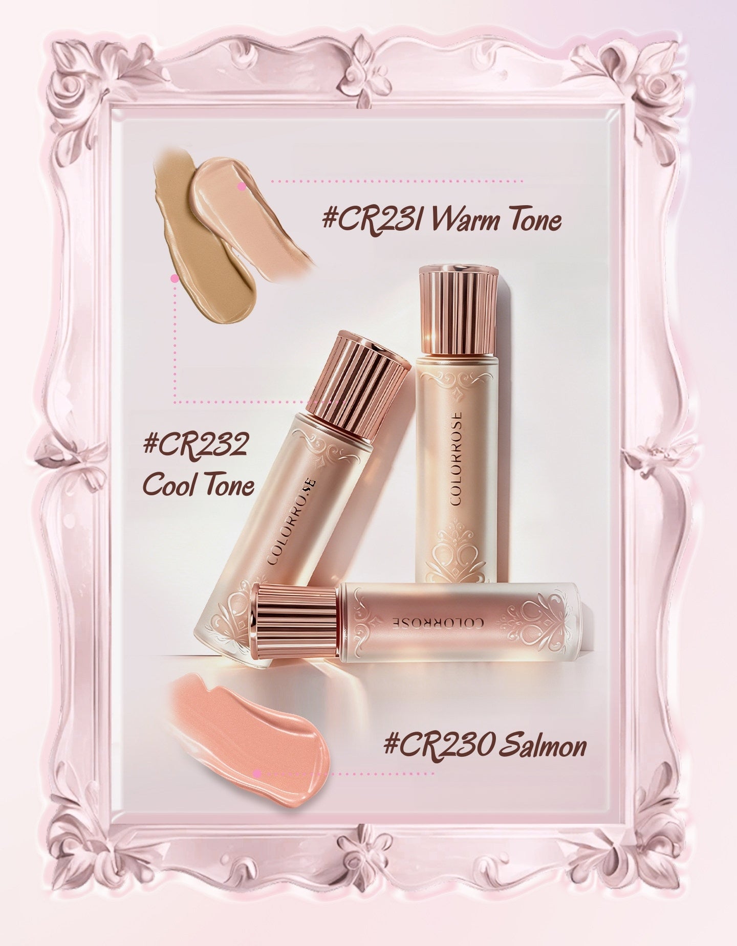COLORROSE Gilded Maiden Dream Collection Highlighter & Concealer & Contour Liquid T5954