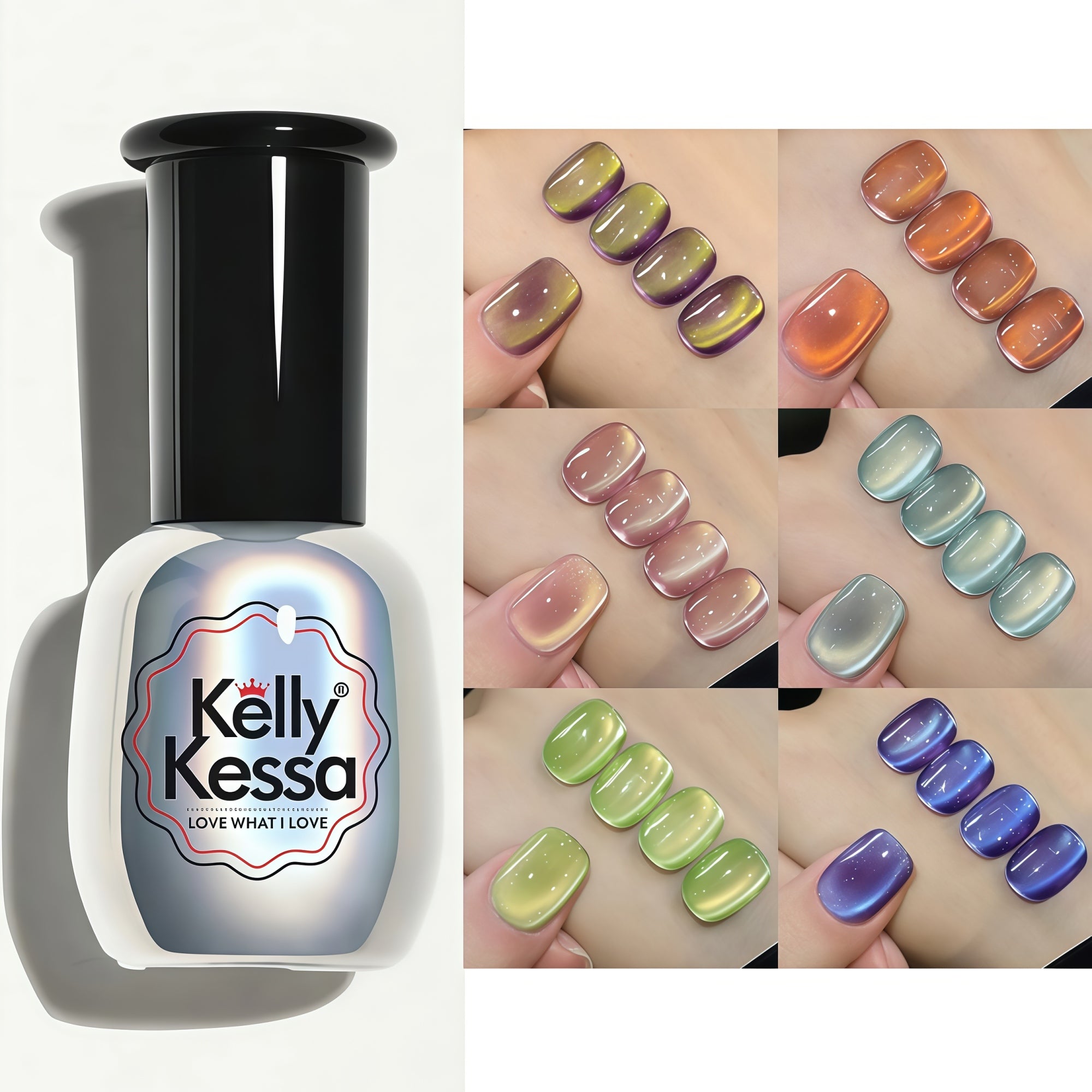 KellyKessa 15ml Summer Fruit Collection Cat Eye Gel Polish T5621