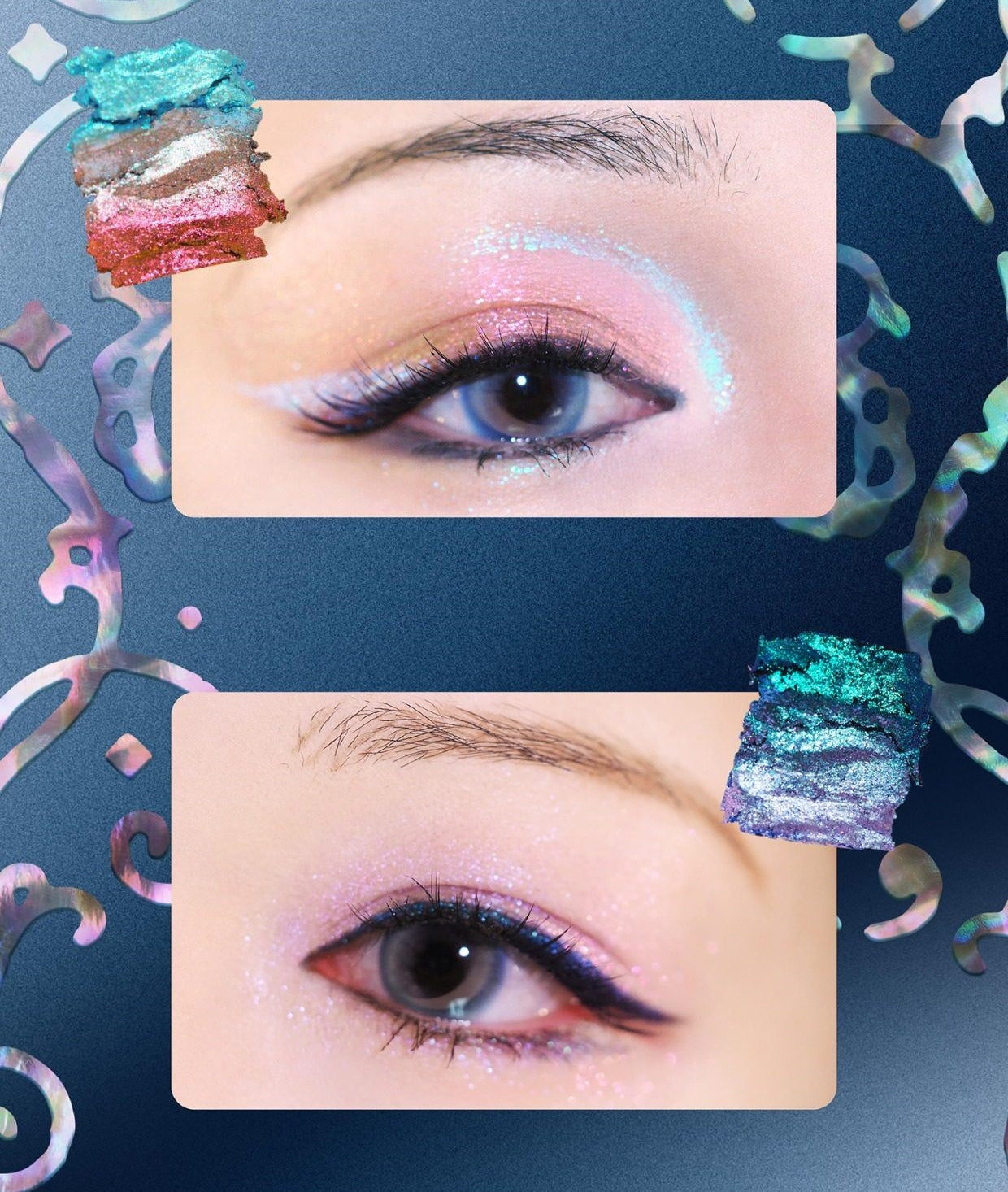 DRAMO Gradient Chameleon Eyeshadow Palette #Lux02 Sky in Sea T5520