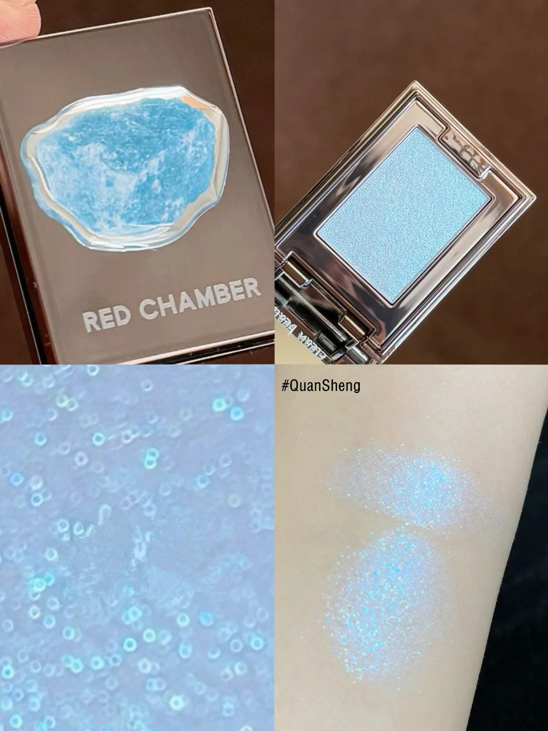 RED CHAMBER Gemstone Powder Crystal Diamond Eyeshadow T4291