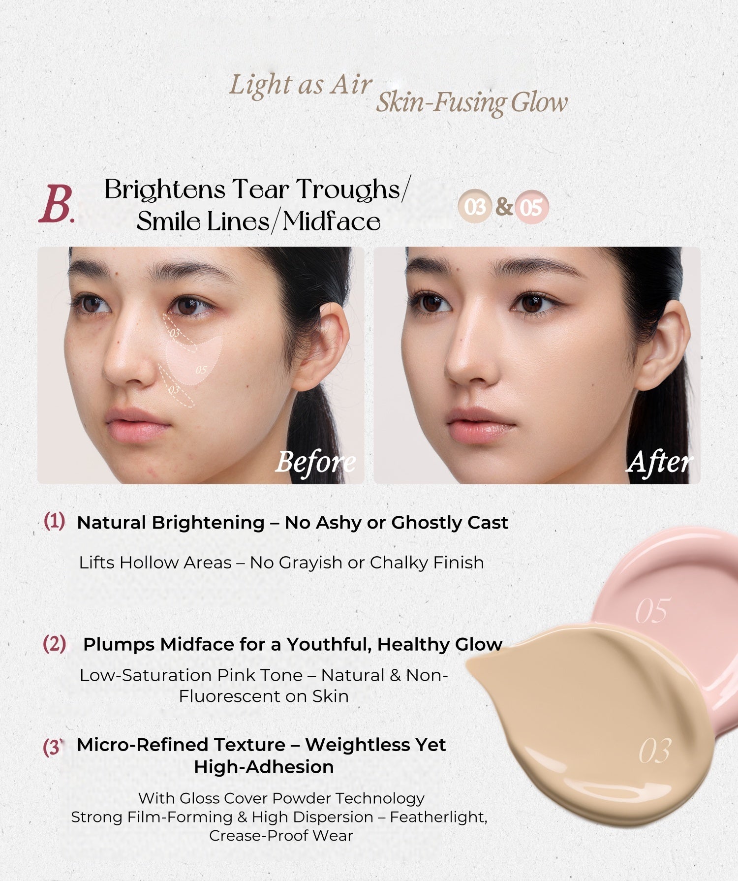 INSBAHA Seeking Your True Color Long-wear Liquid Concealer T4974
