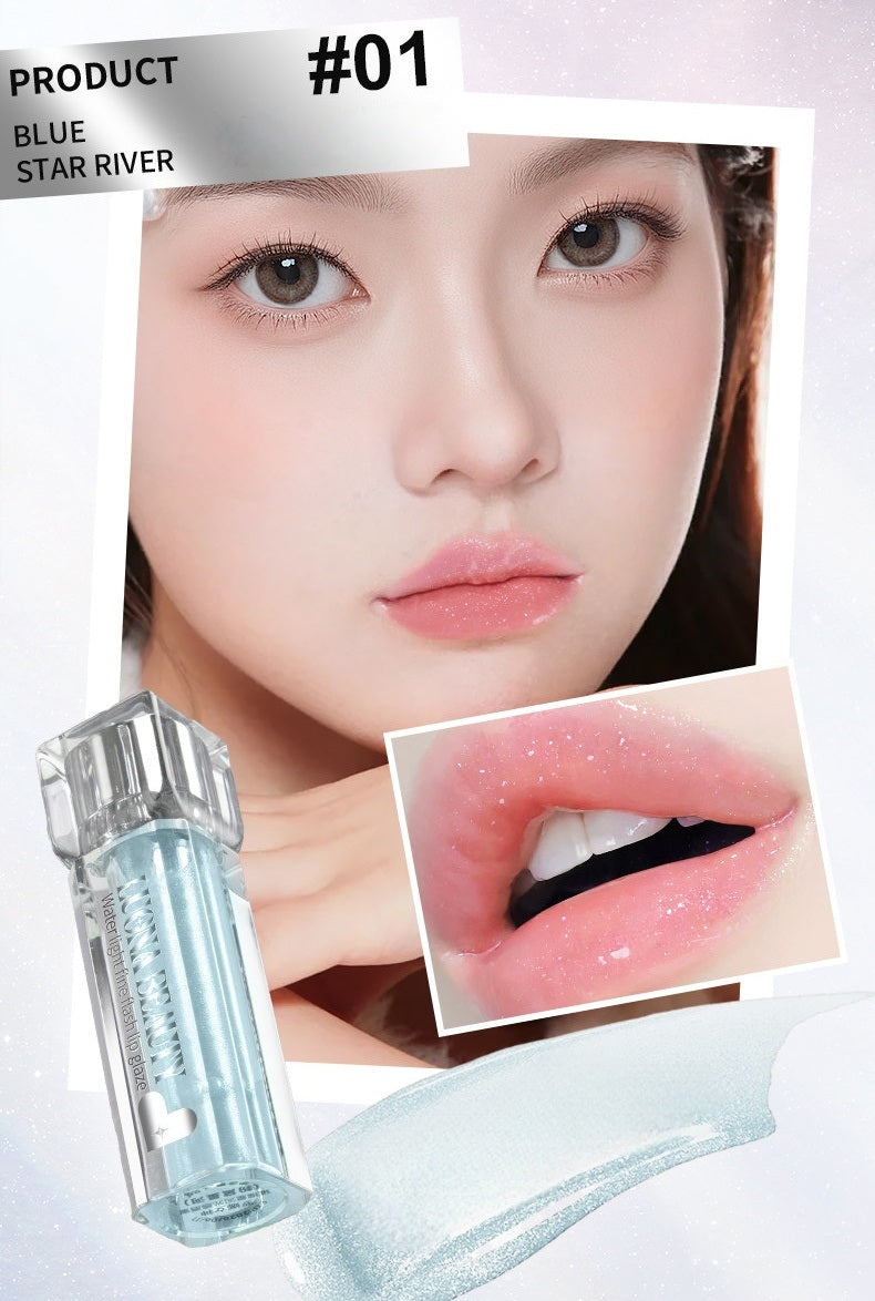 LUONA NOESS Moist Sparkling Shimmer Glossy Mirror Lip Gloss T5509