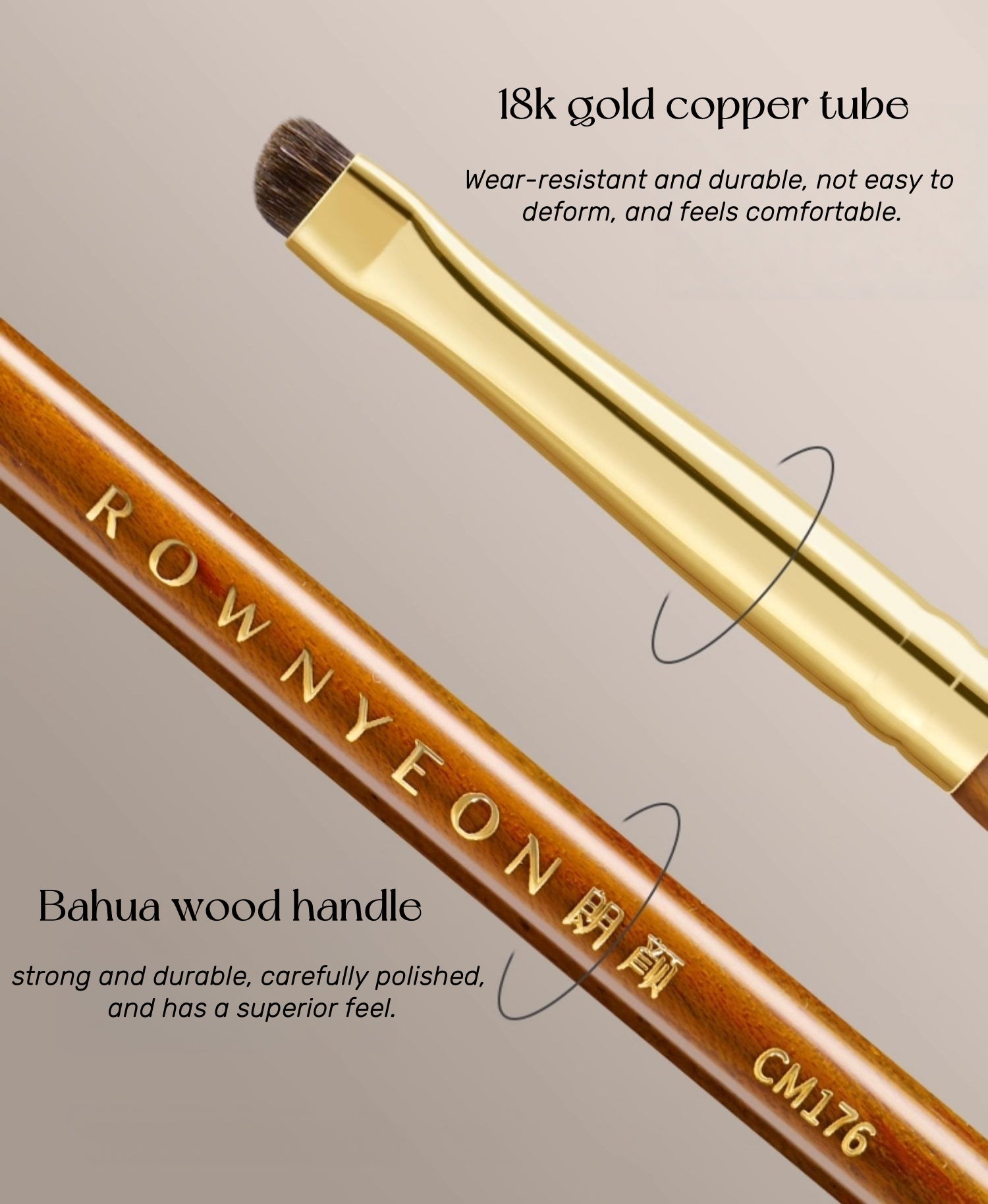 ROWNYEON Red Desert CM175/176 Eye Detail Makeup Brush T5149