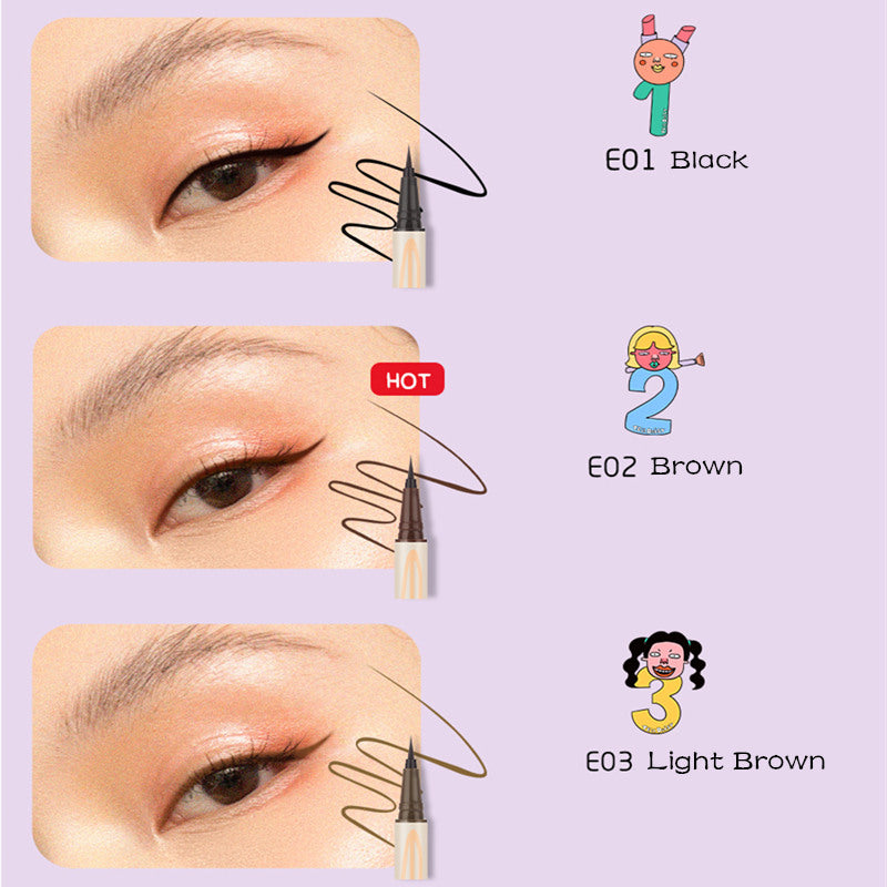 TellDaisy Waterproof Smooth Ultra-fine Quick-drying Eyeliner Pen T3724