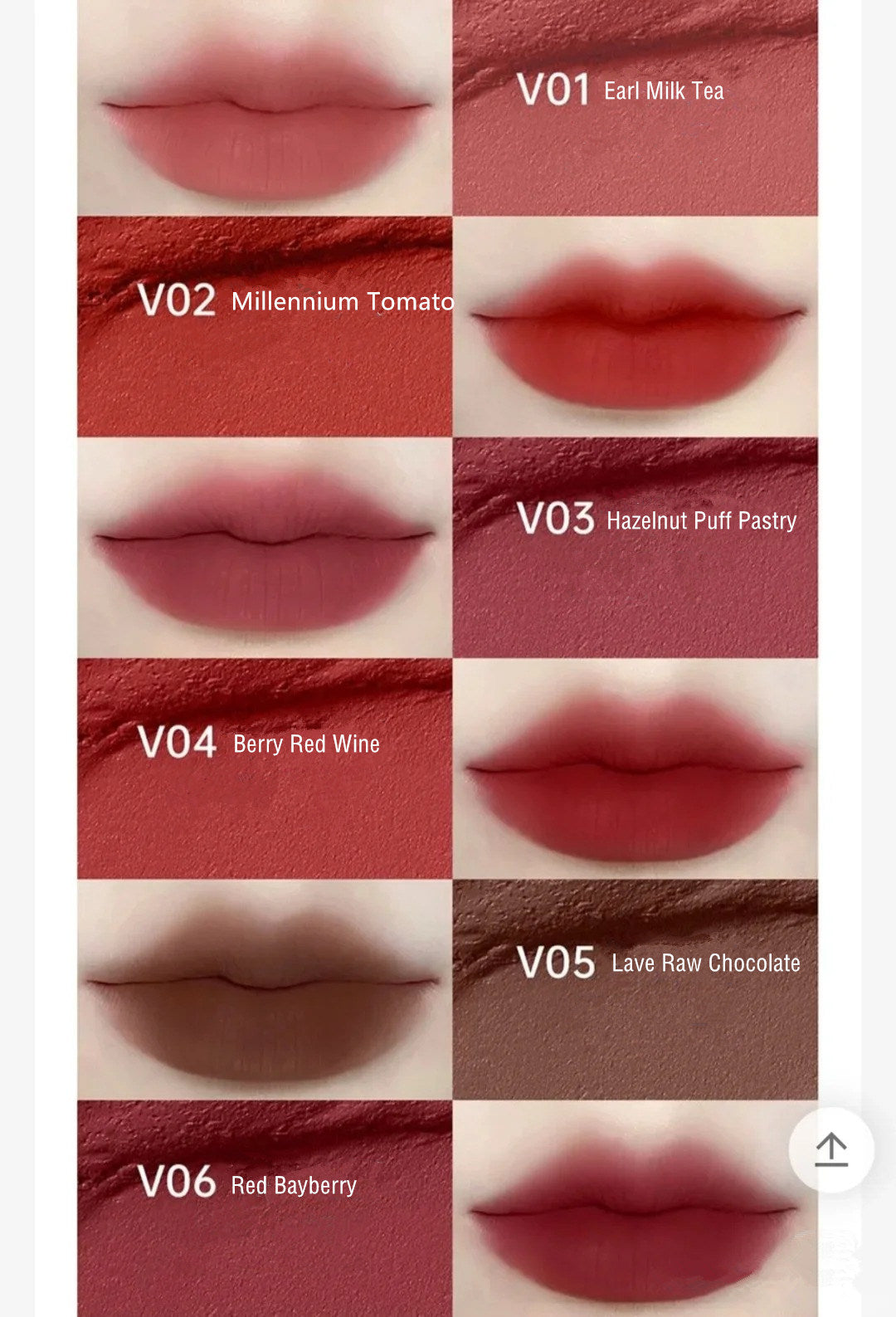MOOEKISS Long-wear Silky Airy Velvet Matte Lip Mud T4367