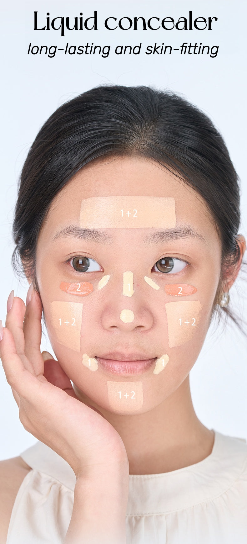 ORIGINAL ARTIST High Coverage Skin-fitting Moist Liquid Concealer T5372