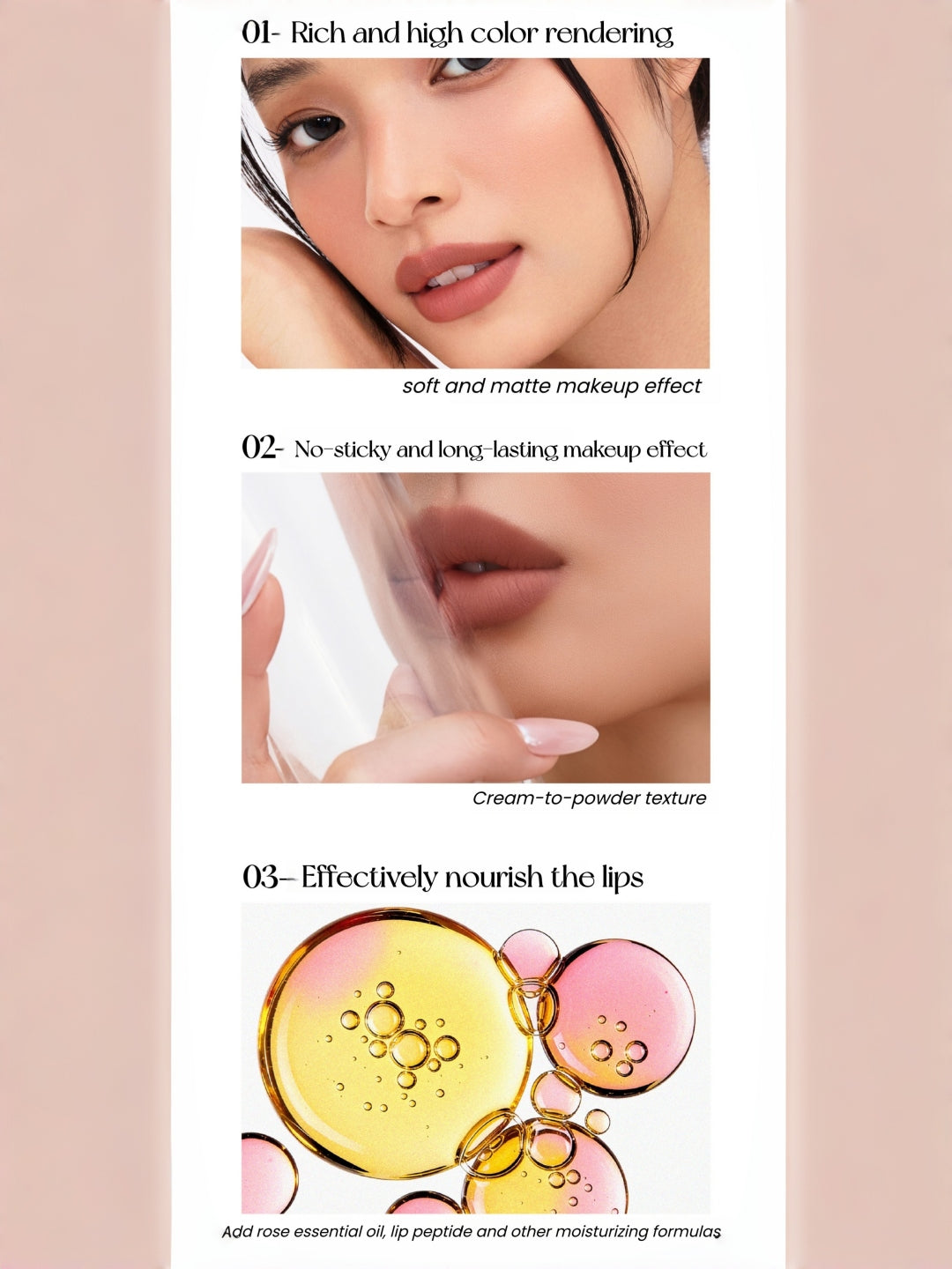 BEINIDAR Long-wear Moist Matte Lipstick Pen T5433