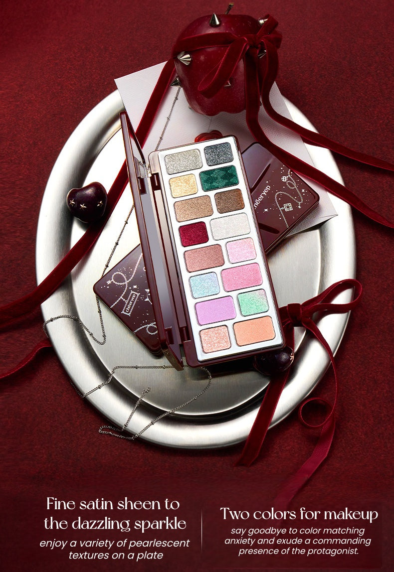 QianYan Christmas Starlight Wishes Collection Eyeshadow & Lipstick & Blusher T5436