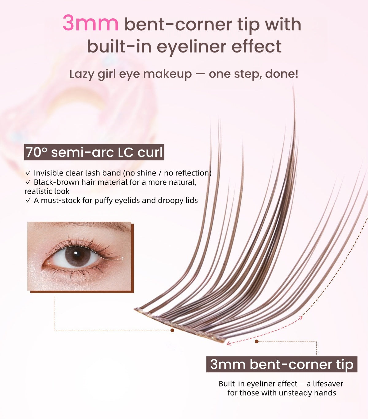 MR.WISH Sweet Spring Collection Natural Glue-free False Eyelashes T5753