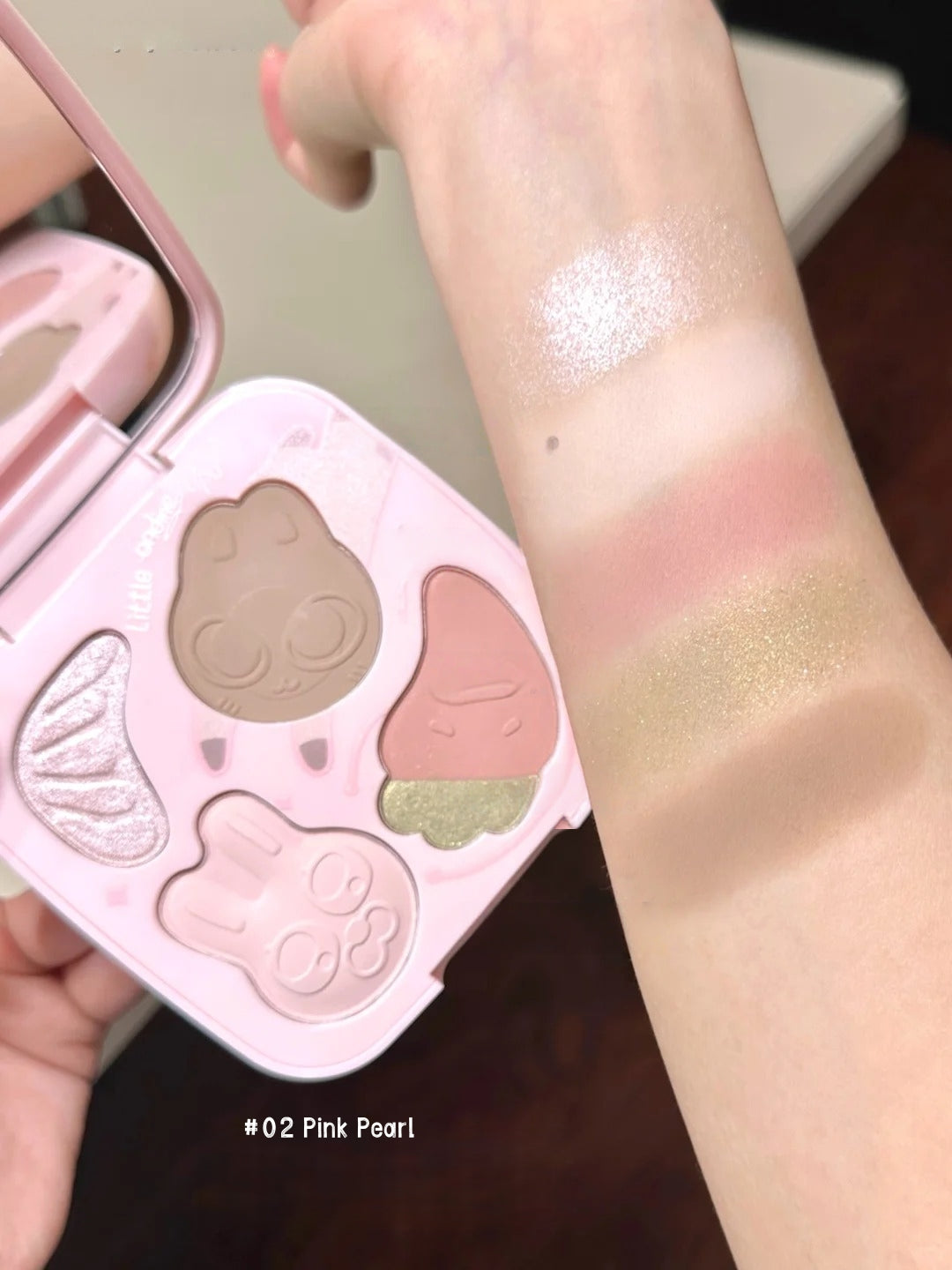 Little Ondine X Lipu Friends Makup Collection Lip Glaze & Foundation & Eyeliner & Makeup Palette T5010