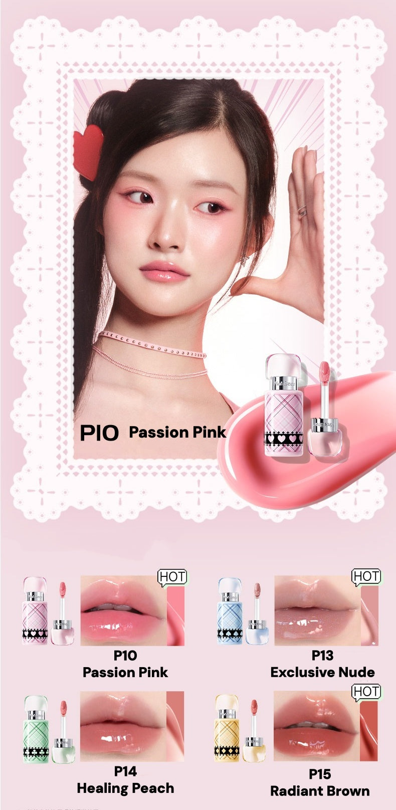 PINK BEAR X Shugo Chara! Collection Lip Gloss & Eyeliner Pen T6021