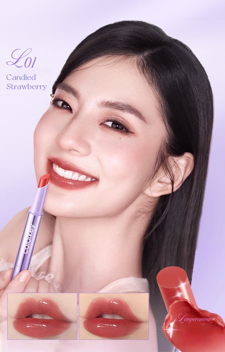 COLORKEY Purple Tube Long-wear Moist Glossy Lipstick T5188