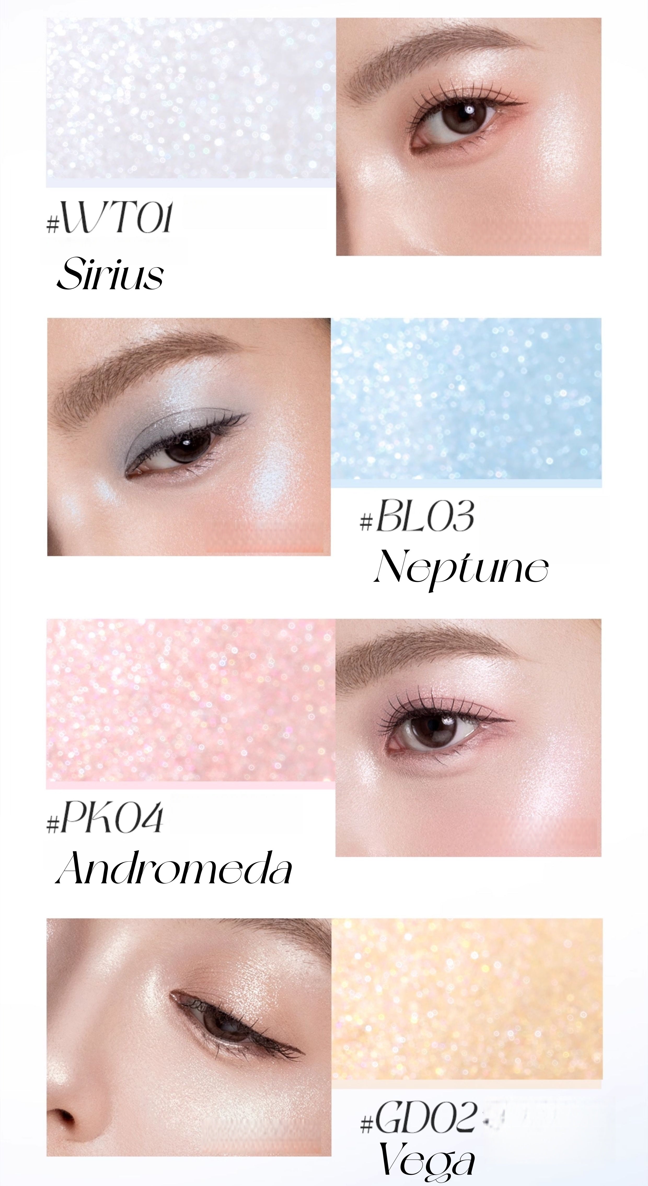 FOCALLURE Long-wear Diamond Sparkle Highlighter Cream T5348