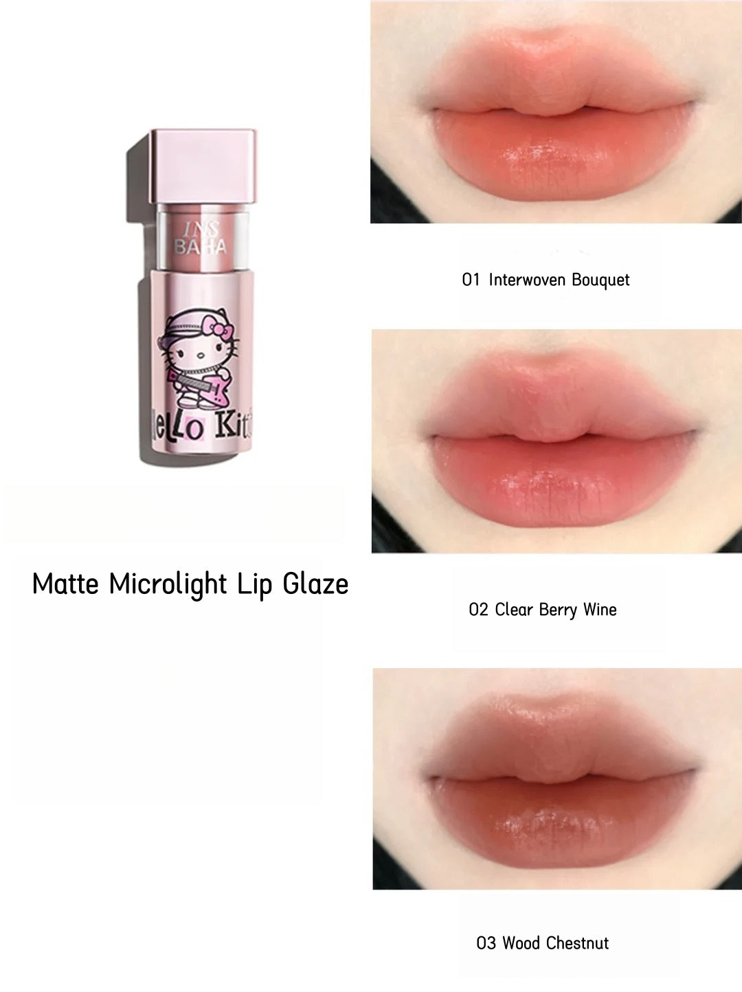 INSBAHA X Hello Kitty Moist Punk Lip Glaze T4590
