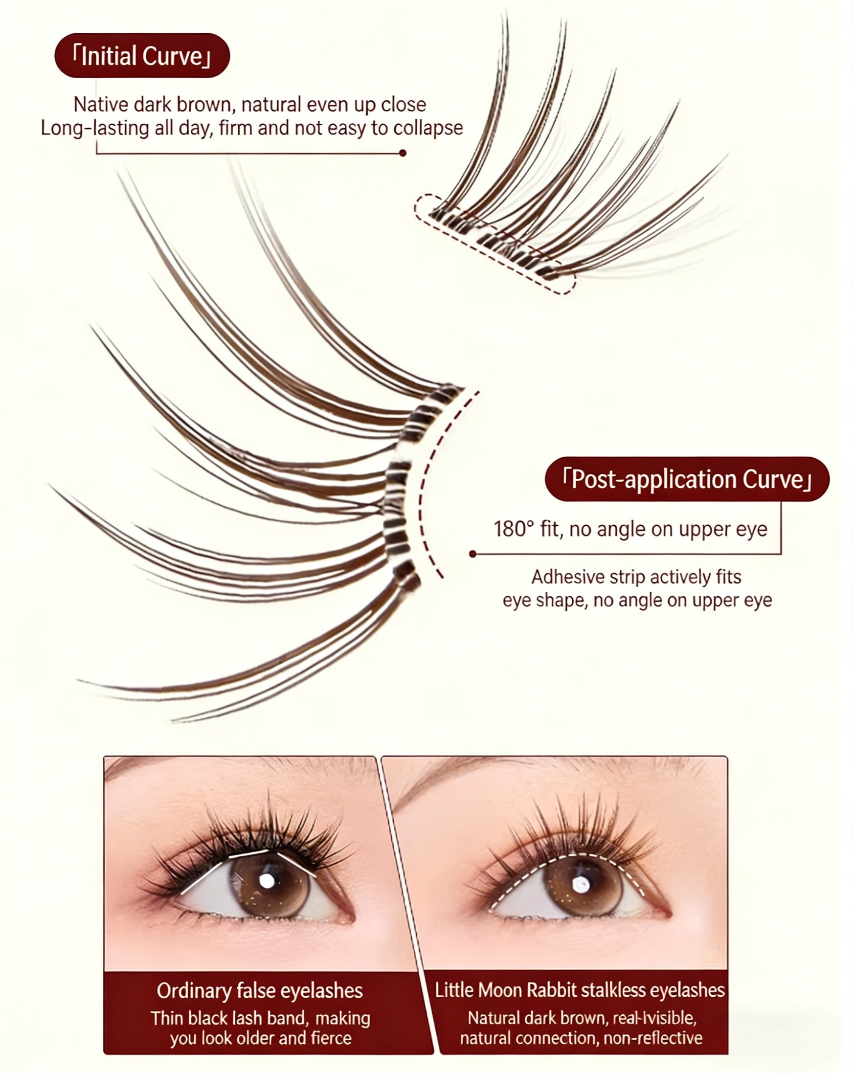 MR.WISH X Fluffy Lili Natural Glue-free False Eyelashes T5653