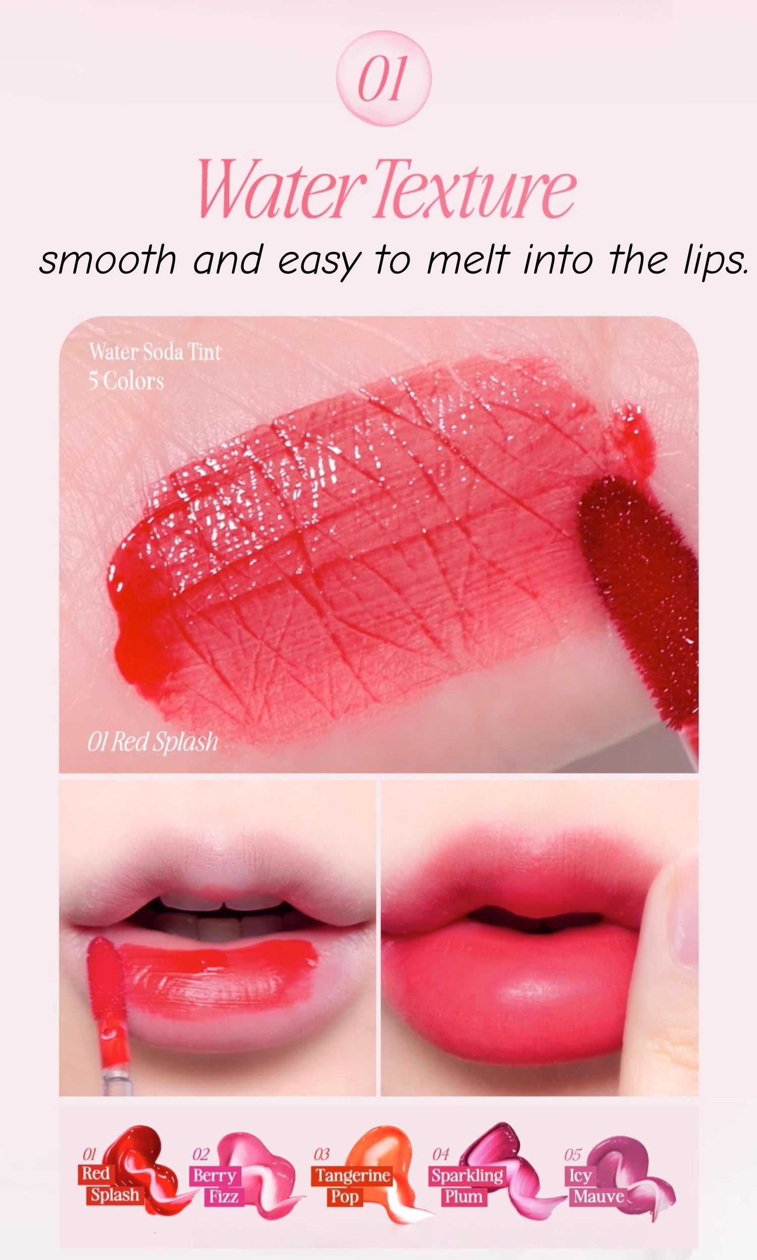 CLIO Long-wear Moisture Glossy Water Soda Lip Tint T4769