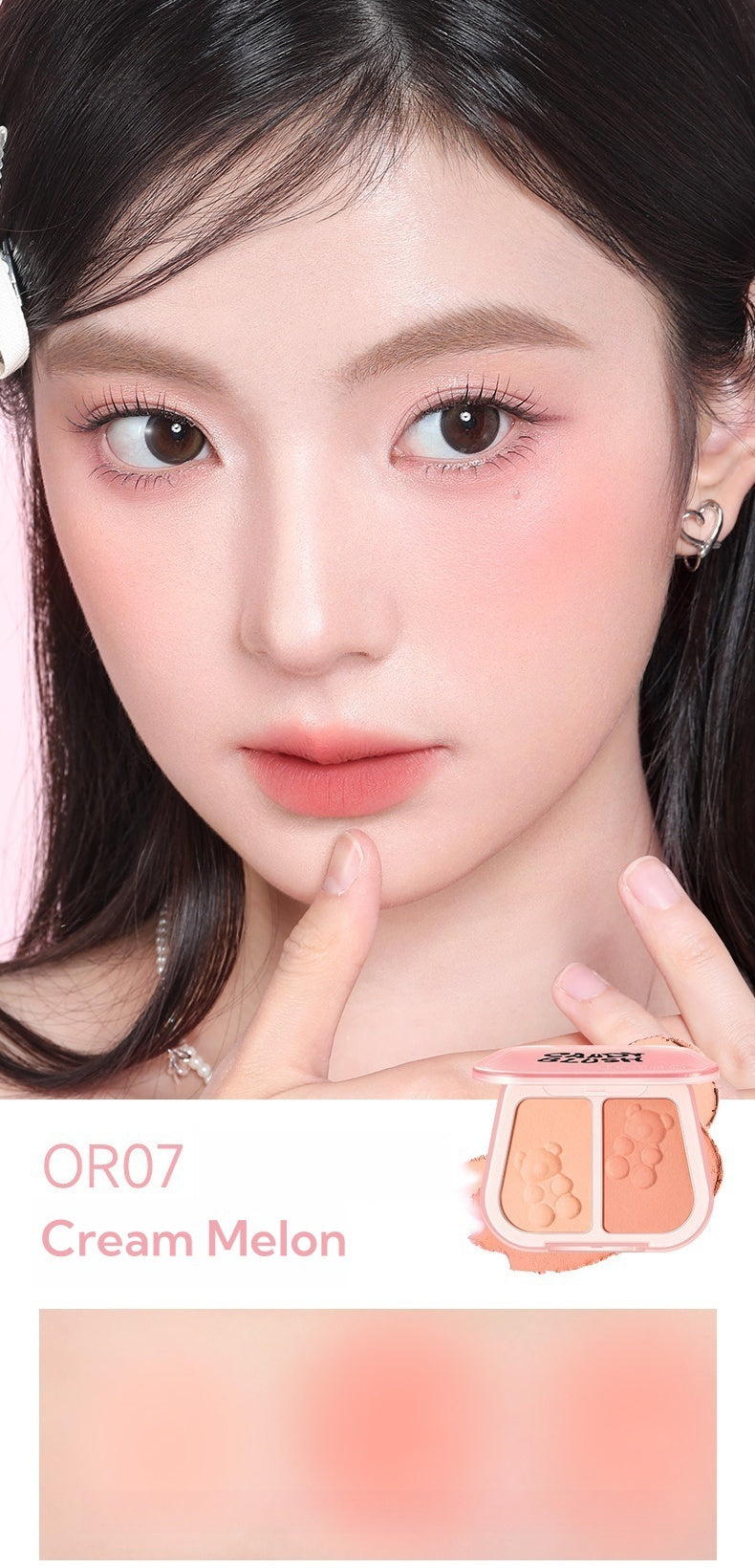 Focallure 2-color Airy Makeup Blusher Cream T4604