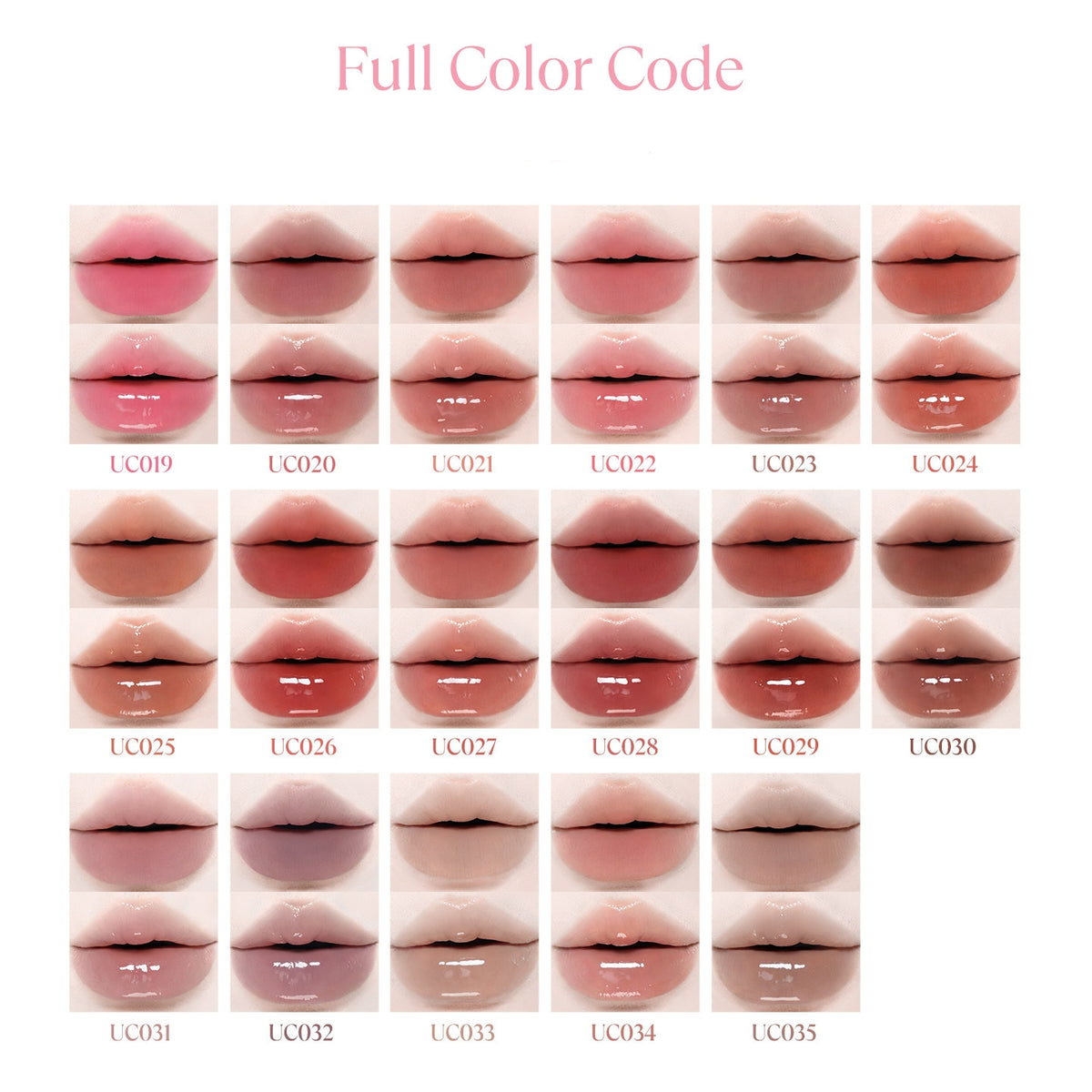Mooneyes Color Diary Collection Matte & Glossy Double-head Lip Glaze T6028