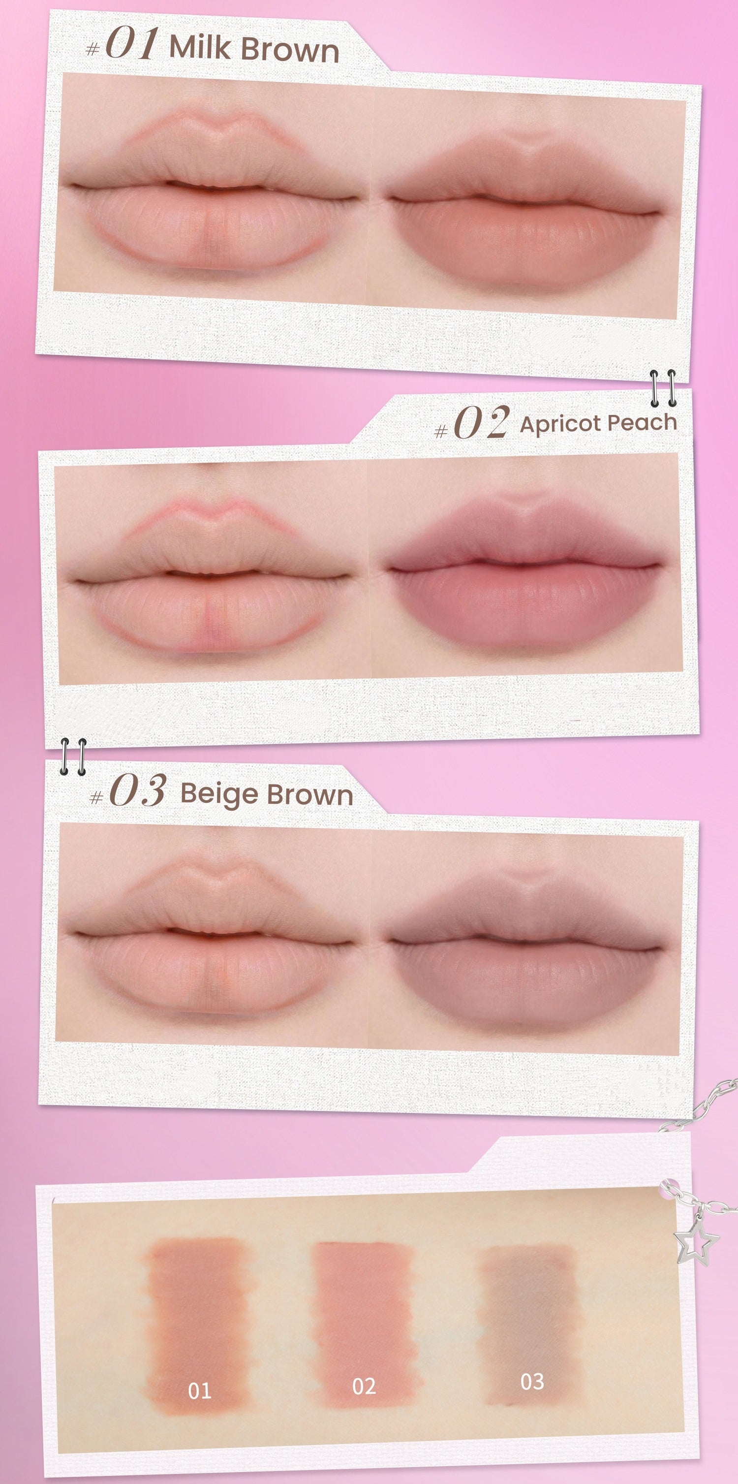 NEIYOU Waterproof Long-wear Liquid Lip Liner T5813