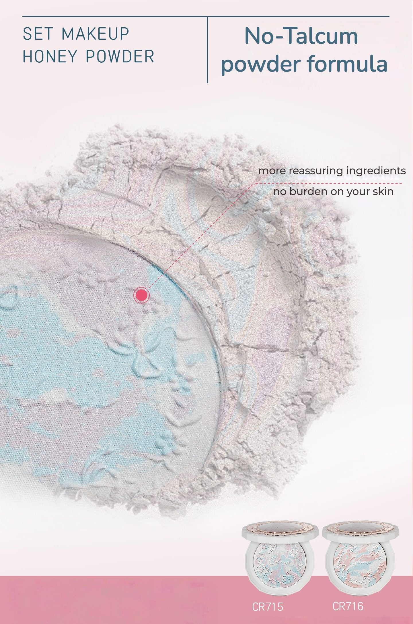 COLORROSE Waterproof Oil-control Sunscreen Pressed Powder T5584