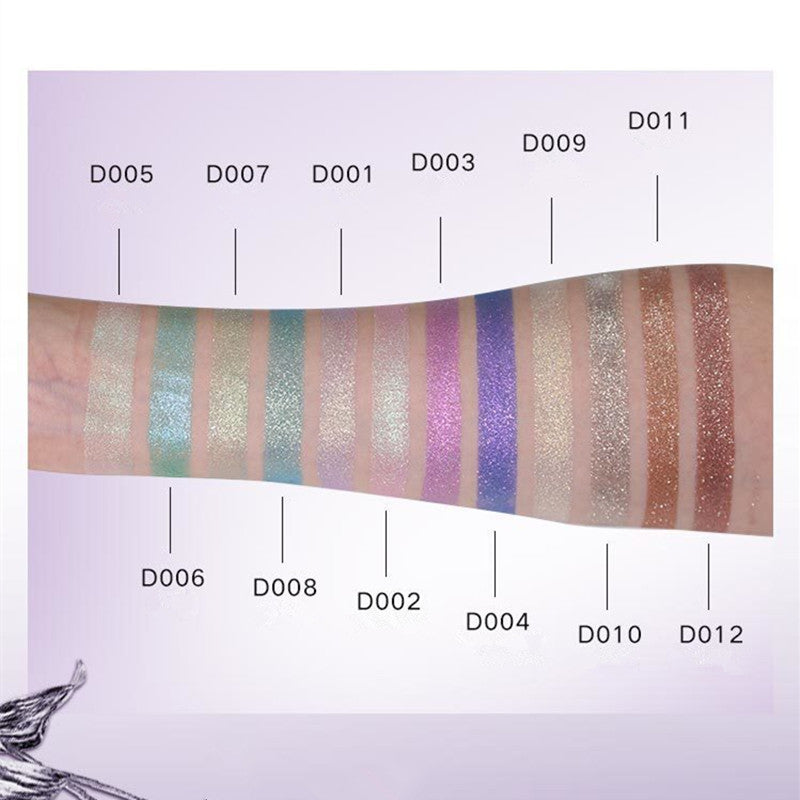 DE'LANCI Mint Mambo 4-Color Polarized Holographic Eyeshadow Palette T4228