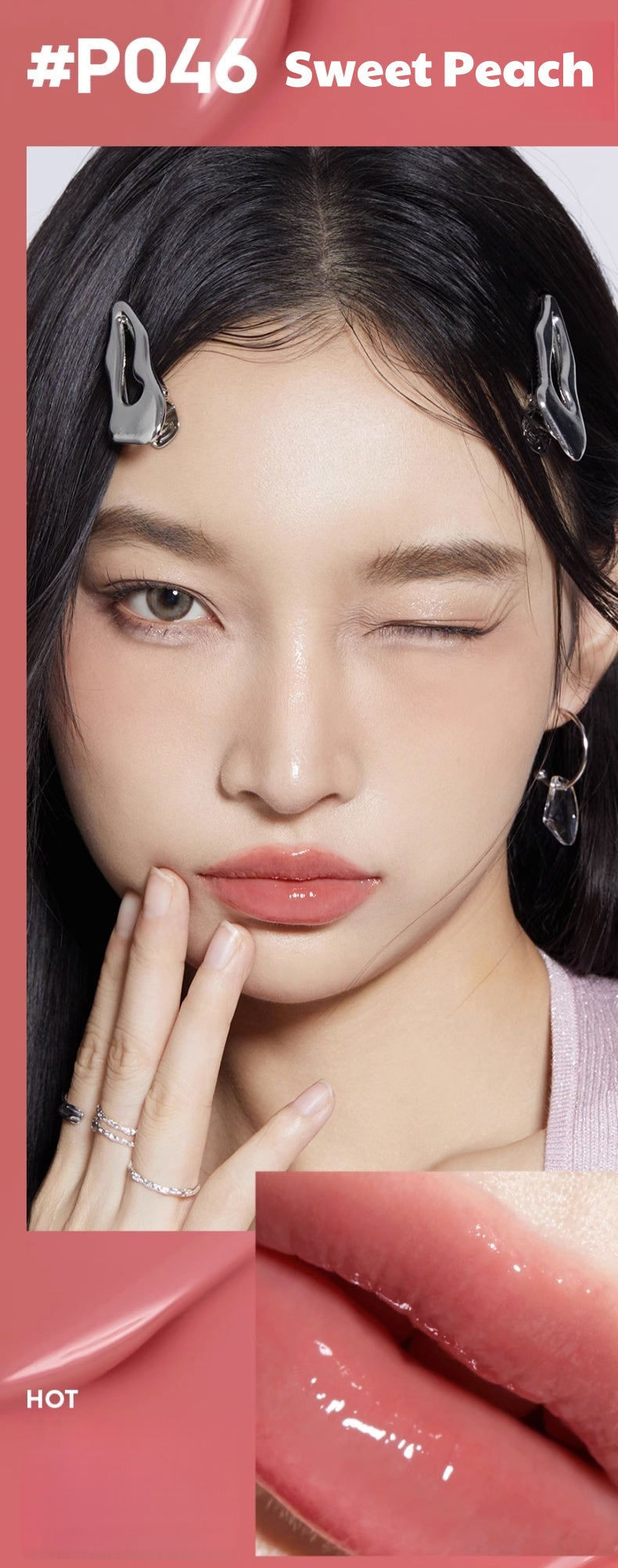 MARIE DALGAR Black Pink Collection Essence Glossy Lip Gloss T5134