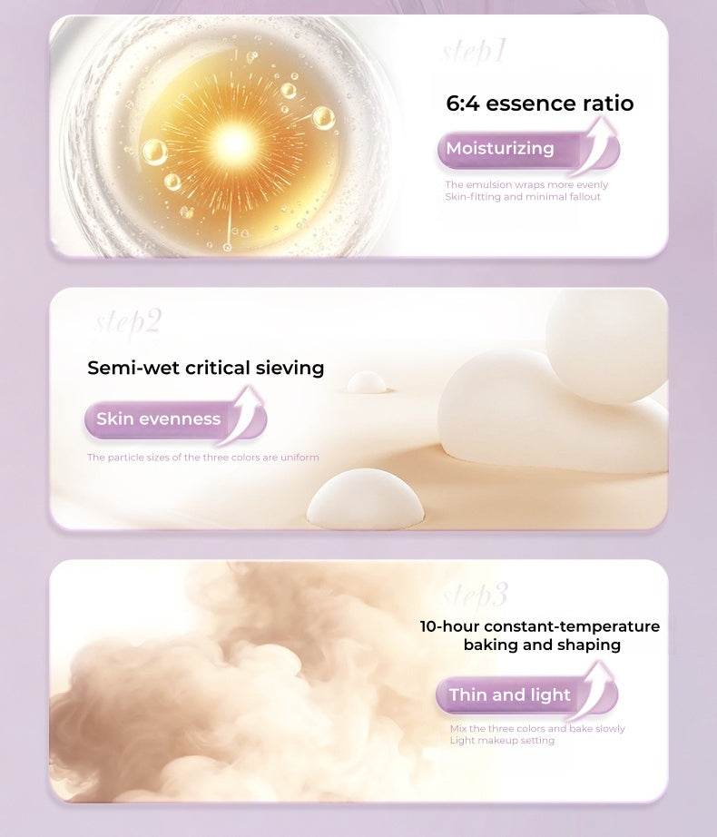 UNNY CLUB Oil-control Illusion Color Matte Pressed Powder T5429