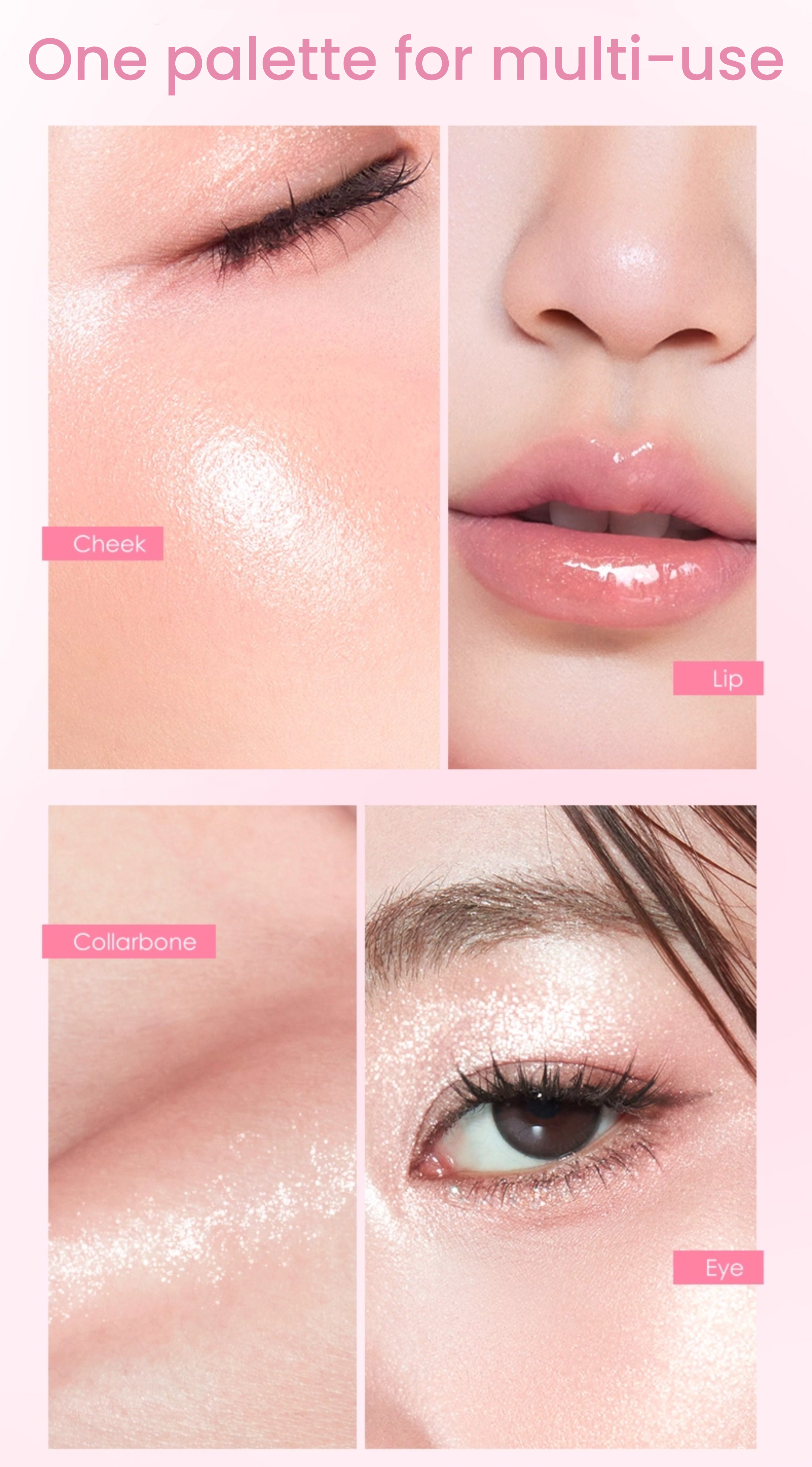 ROMANTIC BEAUTY Glossy Long-wear Jelly Highlighter Cream T5712