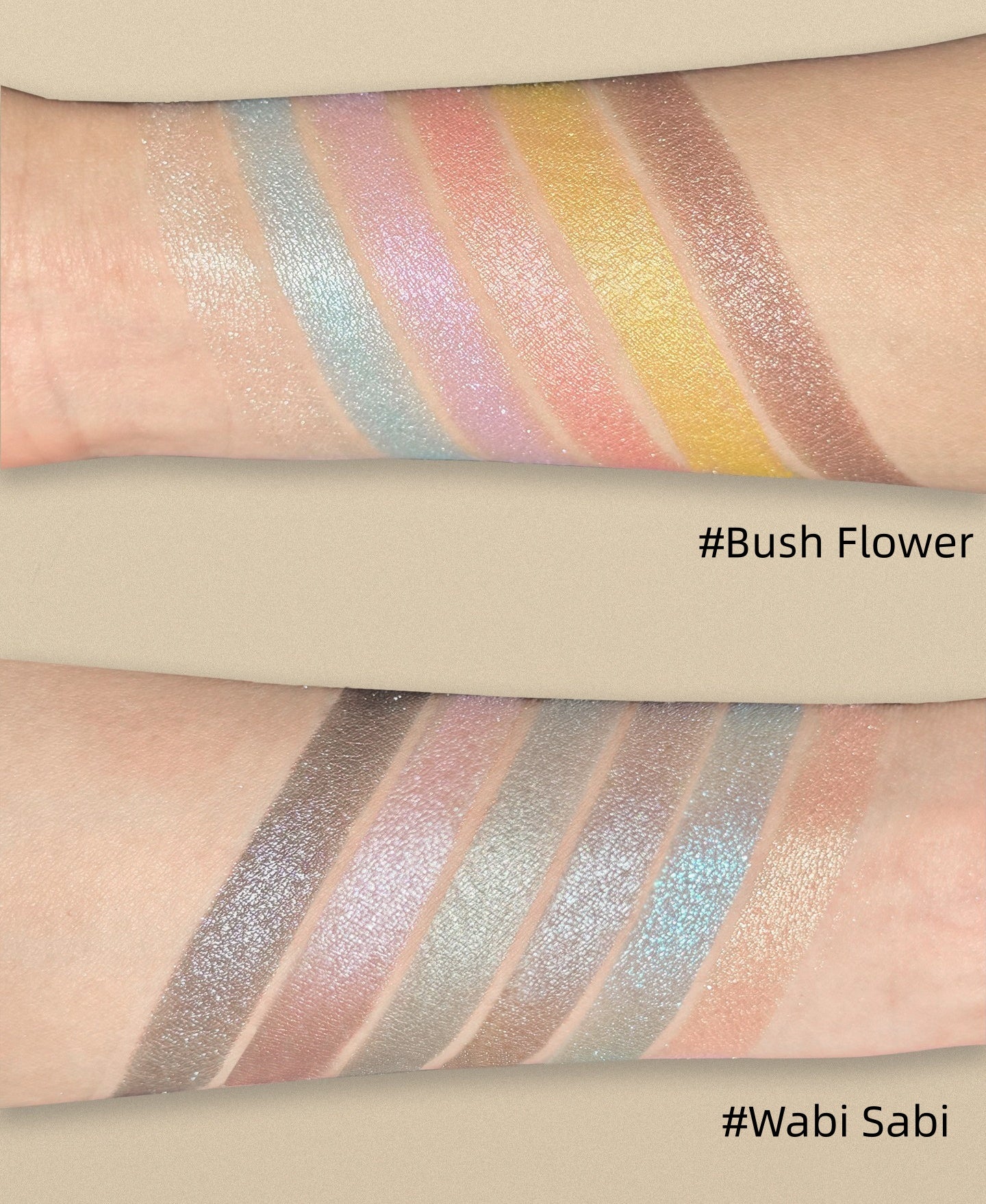 CHOIZ BEAUTY 4-color Gem Collection Liquid Powder Eyeshadow Palette T5788