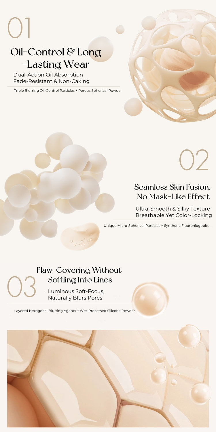 Funny Elves Long-wear Oil-control Concealer Pressed Powder T4825