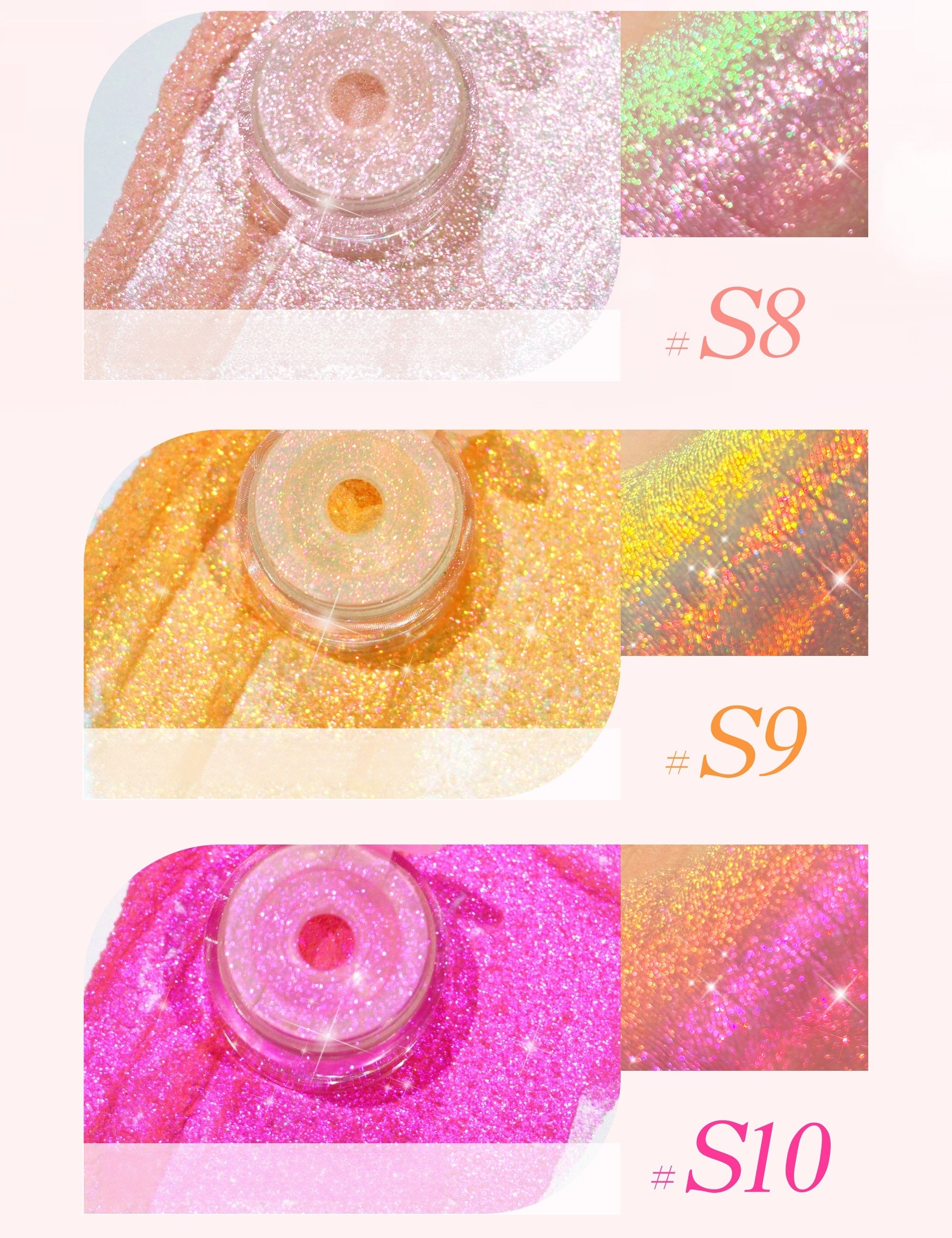 SheenEffect Optical Chameleon Illusion Glitter Mono Eyeshadow T5953