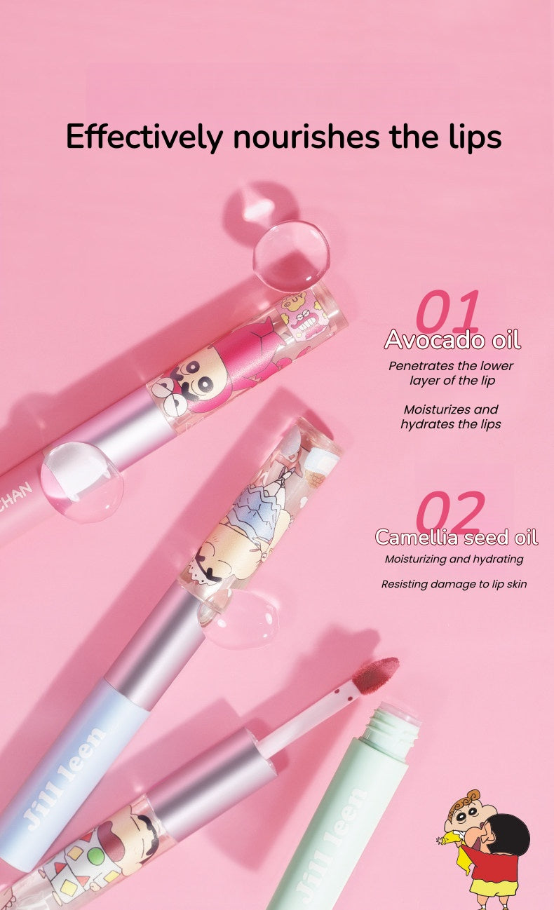 JILL LEEN X Crayon Shin-chan Collection Matte & Glossy Double-head Lip Glaze T5607