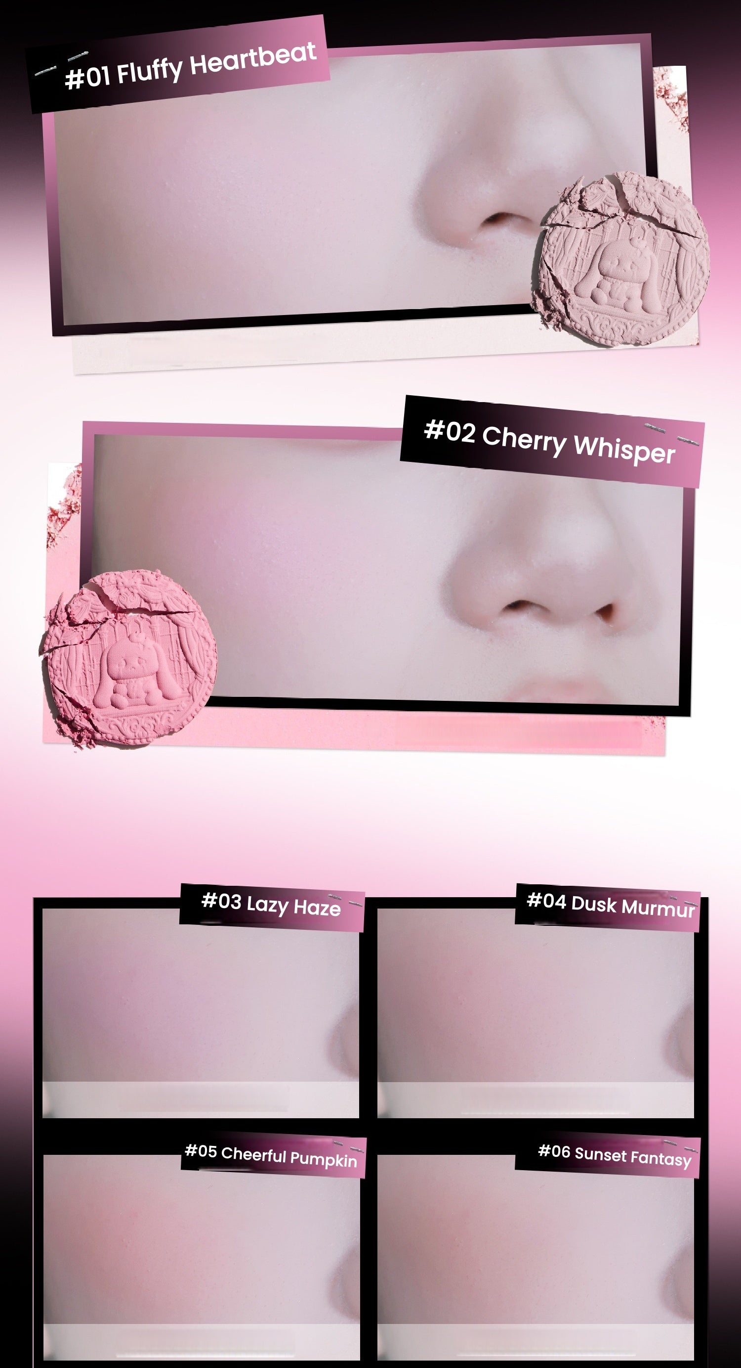 NEIYOU Emotional Rabbit Setting Powder Blusher T5924