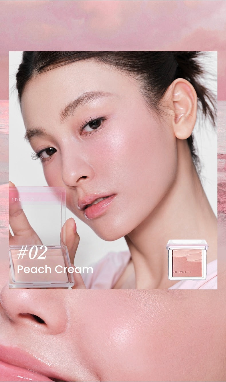 JUDYDOLL Satin Glow Double-color Blush T5845