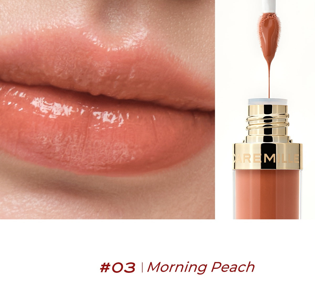 CAREMILLE Go-nude Essence Liquid Glossy Lip Gloss T5054