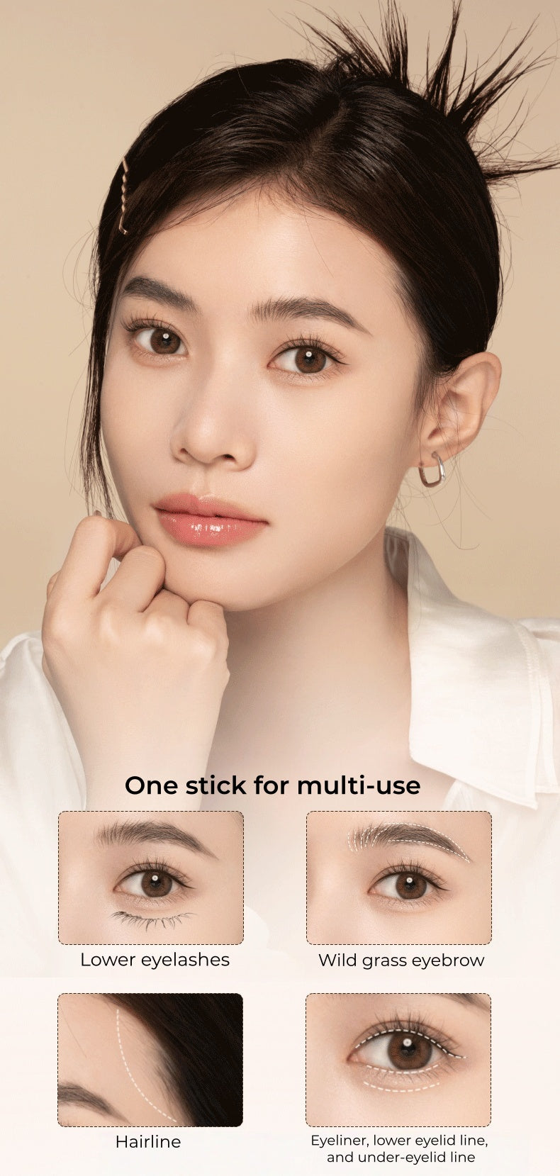 BABREA Long-wear Waterproof Double-fork Eyebrow Pen T5521