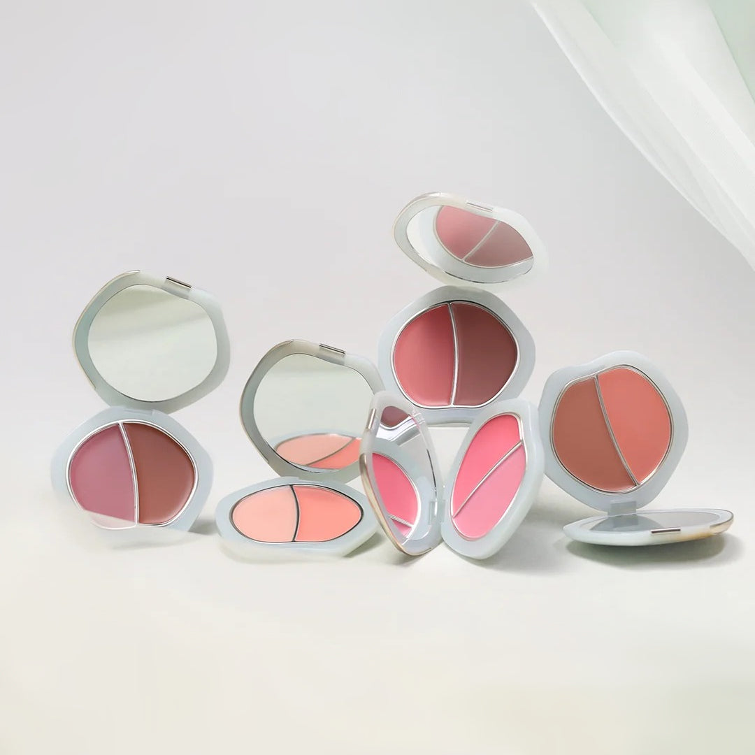 TIMAGE Wave Of Classic Glossy Dual-Color Blusher Cream T4125