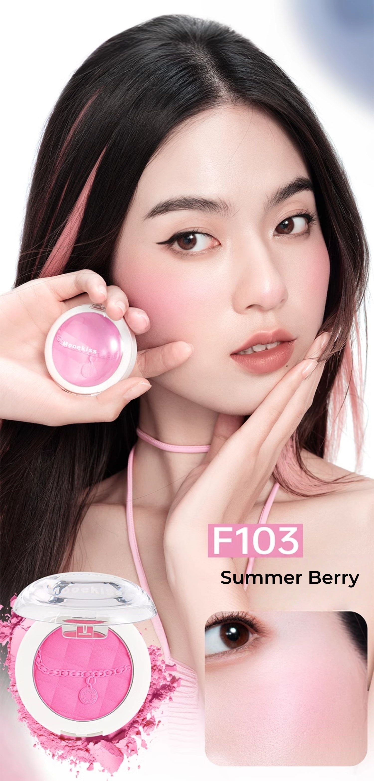Mooekiss Mono Matte Makeup Blusher Powder T4695