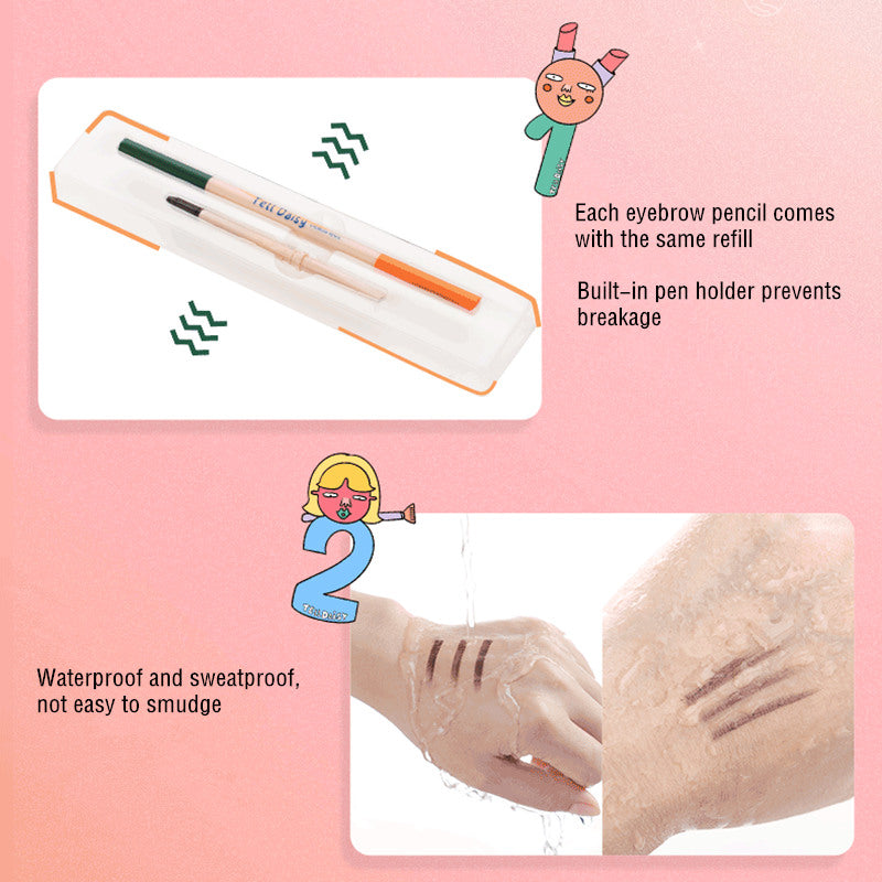 قلم حواجب مثلث فائق الدقة مقاوم للماء من تيل ديزي T3725