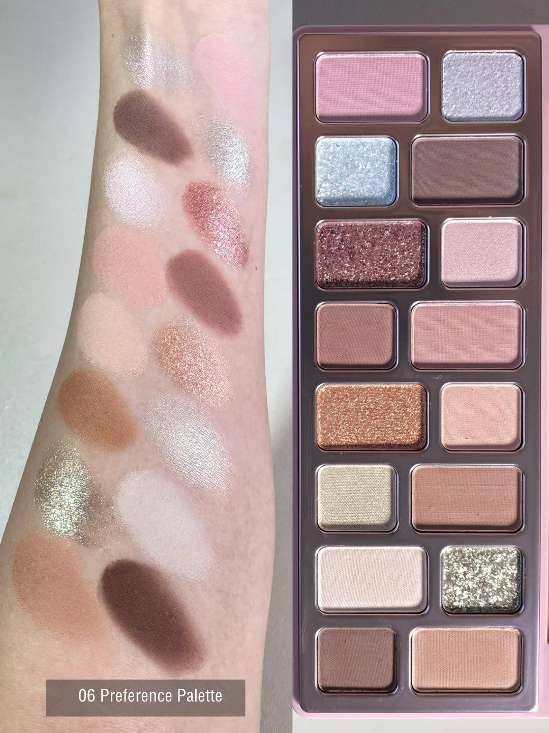 QianYan 16 Colors Polarized & Matte Eyeshadow Palette T3711