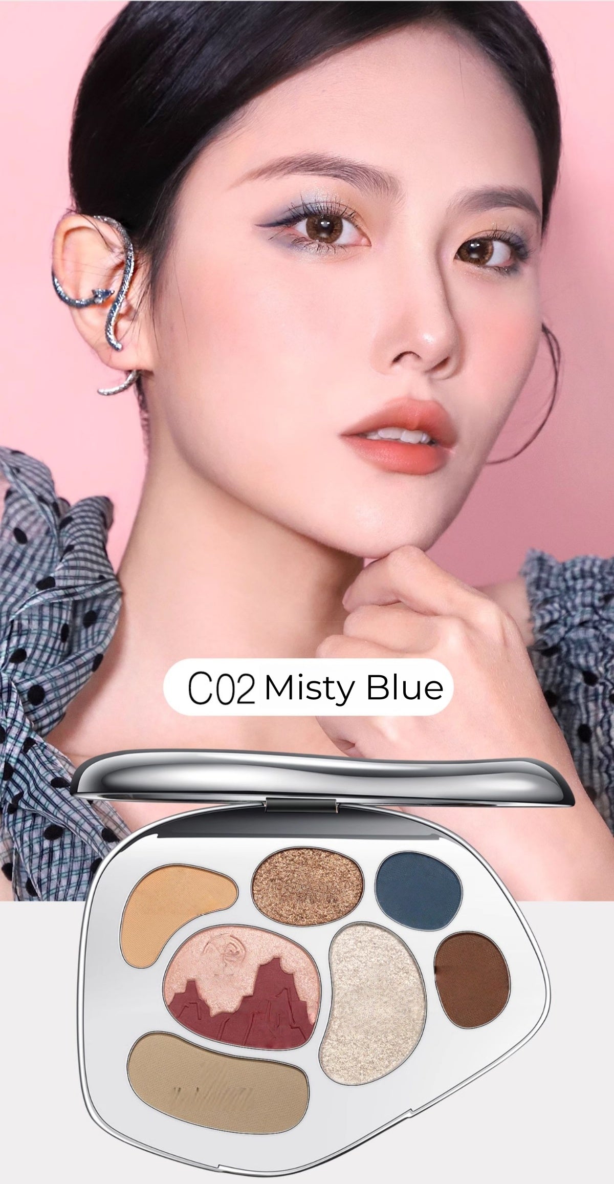 CATKIN Silver Mirror 7-color All-In-One Makeup Palette T5027