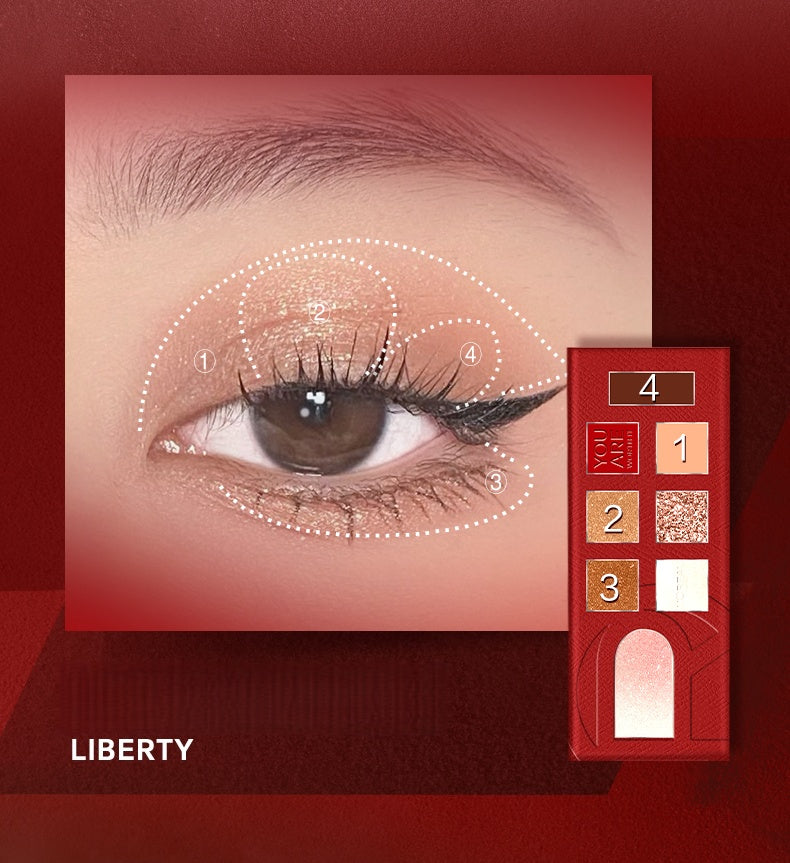 L'Oréal Live For Red 8-color Multi-use Eyeshadow Palette T4980
