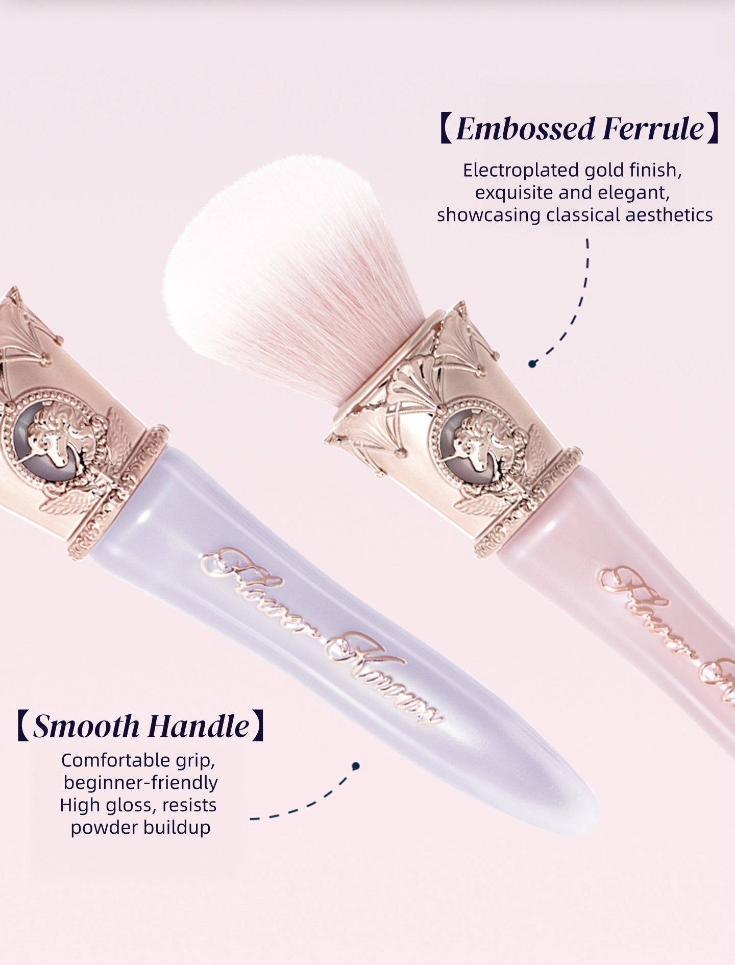 Flower Knows Knight Unicorn Collection Angled Blush Brush T5932