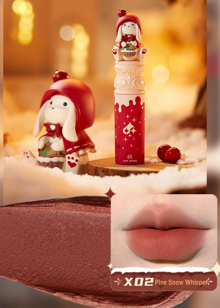 CUTE RUMOR Christmas Series Crystal Mirror & Velvet Matte Lipstick T3703