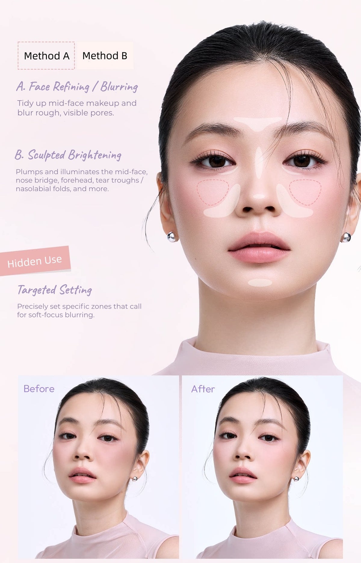Girls Crush Soft Matte Multi-use Makeup Correct Powder T6044