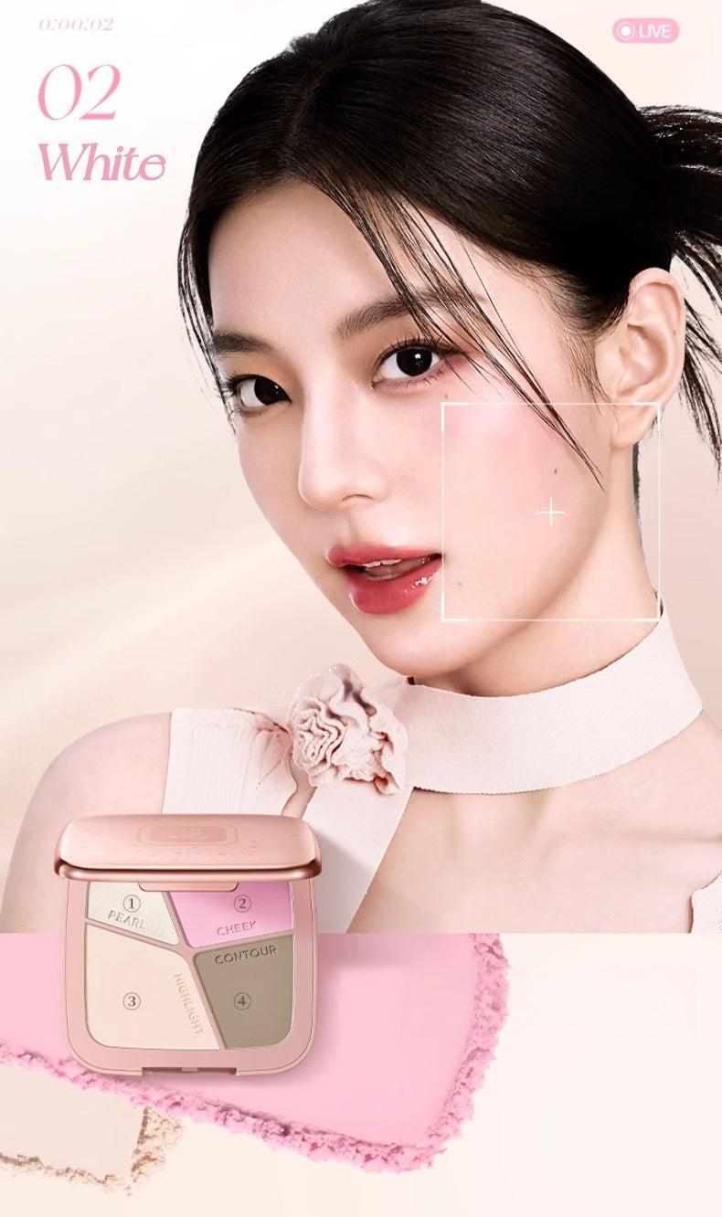 COLORKEY Now On Live Contour & Blusher & Highlighter Makeup Palette T5189