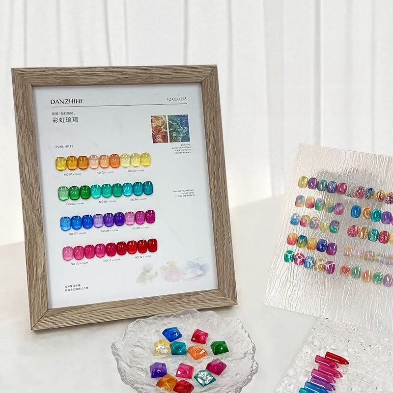 DANZHIHE 12g Rainbow Glass Gel Polish T4713
