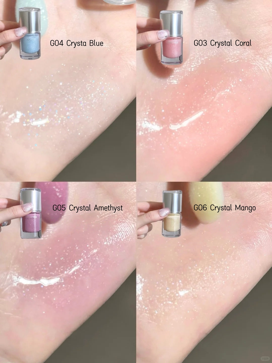 Joocyee Aura Glaze Collection Blusher & Highlighter & Lip Gloss T4916