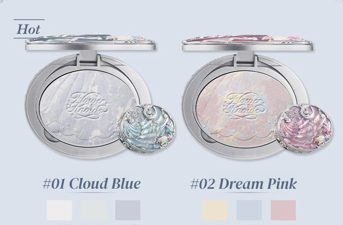 Flower Knows Shells Jewel Collection Baked Pressed Powder T5906