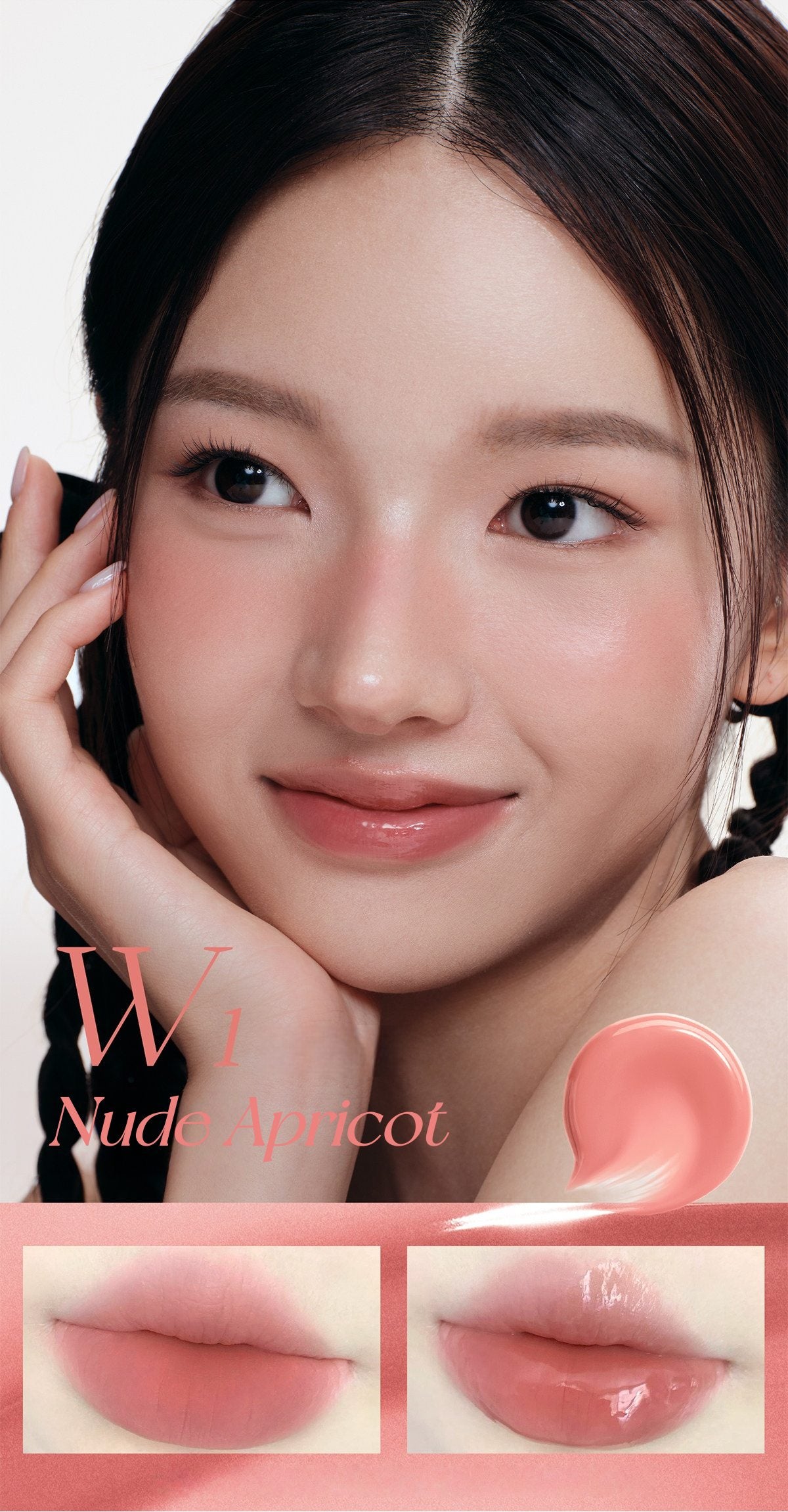 MOOEKISS Double-head Essence Long-wear Matte & Mirror Lip Glaze T5606